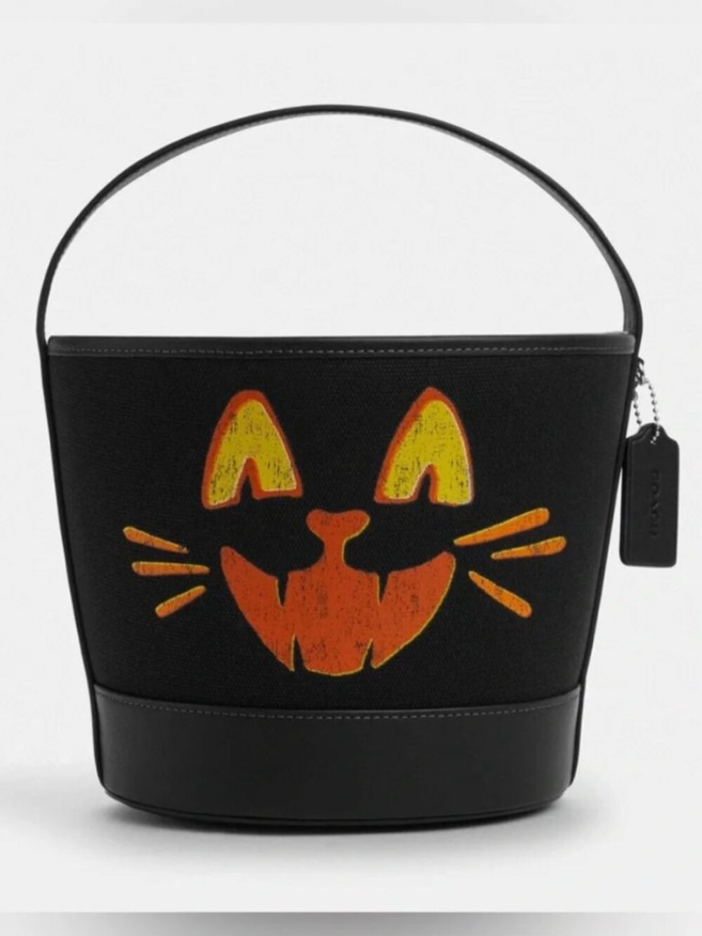 Coach Halloween Black Cat Trick-r-Treat Bucket - NWT